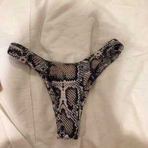 snakeskin bikini bottoms!
